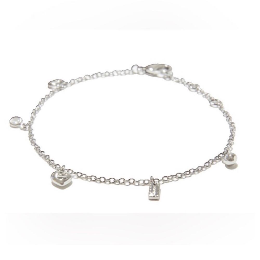 Coach Silver Plated Charm Bracelet NWT $125 Designer Summer Jewelry - Picture 13 of 13